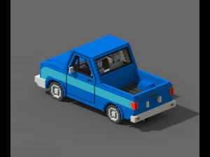 Voxel Pickup 3D Model