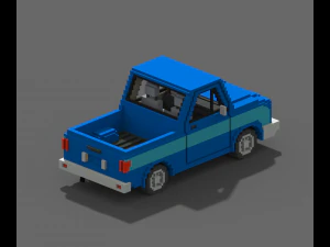 Voxel Pickup 3D Model