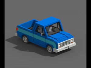 Voxel Pickup 3D Model