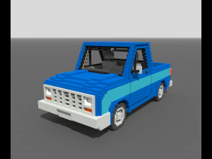 Voxel Pickup 3D Model