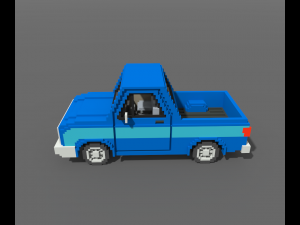 Voxel Pickup Modèle 3D
