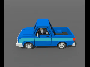 Voxel Pickup 3D Model