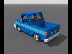 Voxel Pickup 3D Model