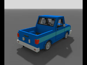 Voxel Pickup 3D Model
