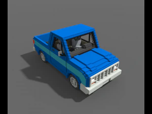 Voxel Pickup 3D Model