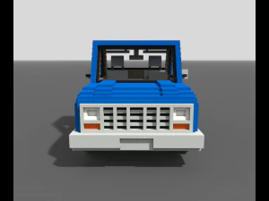 Voxel Pickup 3D Model