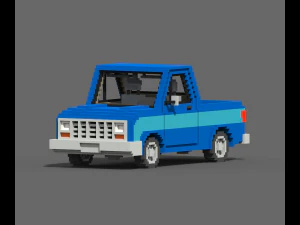 Voxel Pickup 3D Model