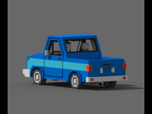 Voxel Pickup 3D Model
