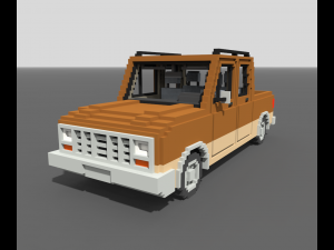 Voxel Long Pickup Modelo 3D