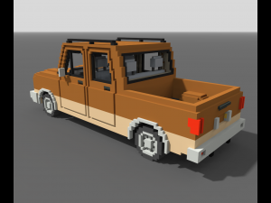 Voxel Long Pickup Modelo 3D