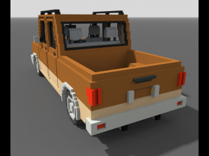 Voxel Long Pickup Modelo 3D
