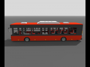 Voxel City Bus Modelo 3D