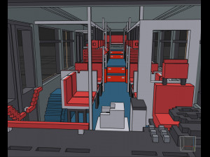 Voxel City Bus Modelo 3D