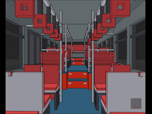 Voxel City Bus Modelo 3D
