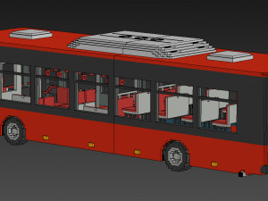 Voxel City Bus Modelo 3D