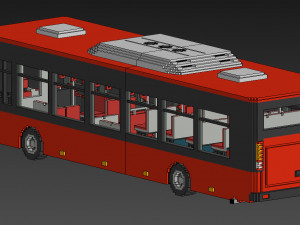Voxel City Bus Modelo 3D