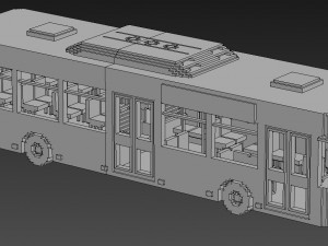 Voxel City Bus Modelo 3D