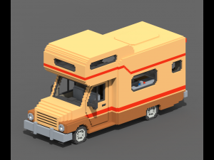 Voxel Motorhome Modelo 3D