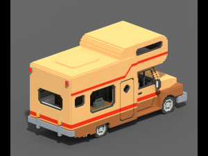 Voxel Motorhome Model 3D