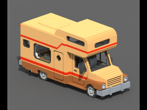 Voxel Motorhome Model 3D