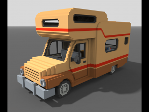 Voxel Motorhome Model 3D