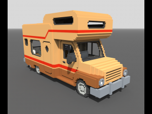 Voxel Motorhome Model 3D