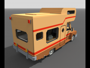 Voxel Motorhome Model 3D