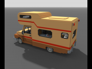 Voxel Motorhome Model 3D