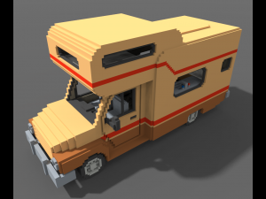 Voxel Motorhome Model 3D