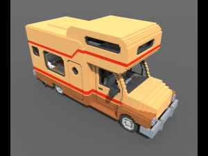 Voxel Motorhome Model 3D