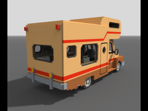 Voxel Motorhome Model 3D