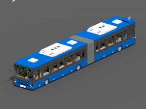 Voxel Articulated Bus 3D मॉडल