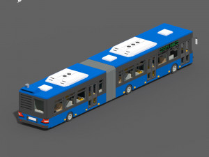Voxel Articulated Bus Model 3D