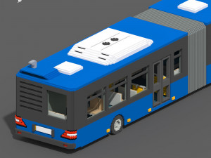 Voxel Articulated Bus Model 3D