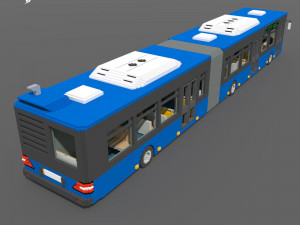 Voxel Articulated Bus Model 3D