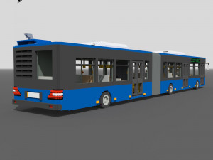 Voxel Articulated Bus Model 3D