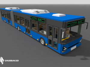 Voxel Articulated Bus Model 3D