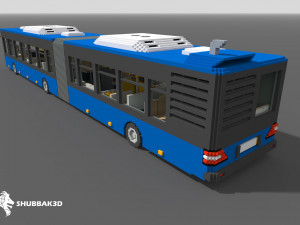 Voxel Articulated Bus Model 3D