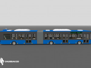 Voxel Articulated Bus Model 3D