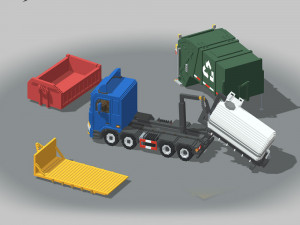 Voxel Hook lift Pack 5 Items Modello 3D