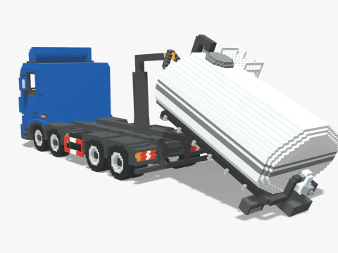 Voxel Hook lift Pack 5 Items 3D Model