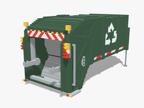 Voxel Hook lift Pack 5 Items 3D Model