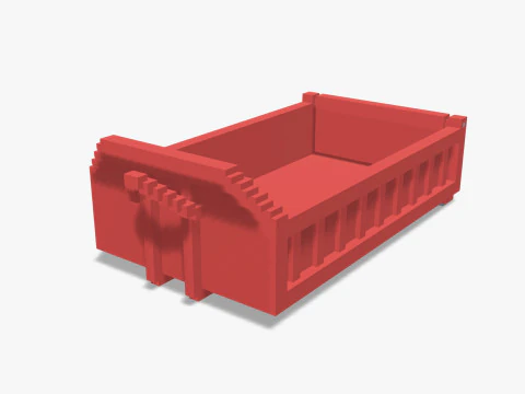 Voxel Hook lift Pack 5 Items 3D Model