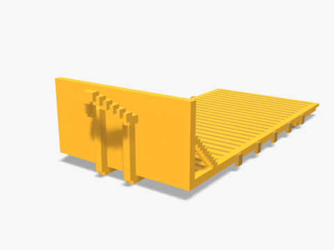 Voxel Hook lift Pack 5 Items 3D Model