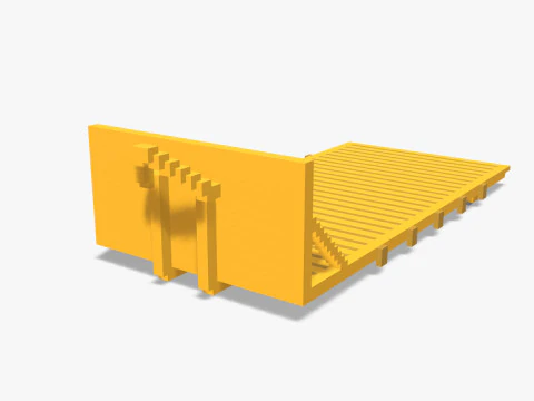 Voxel Hook lift Pack 5 Items 3D Model