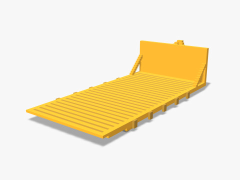 Voxel Hook lift Pack 5 Items 3D Model
