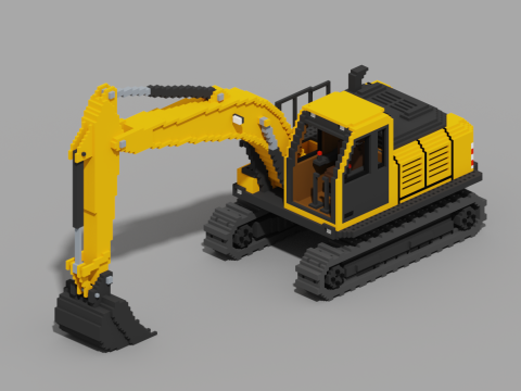 Voxel Excavator 3Dモデル