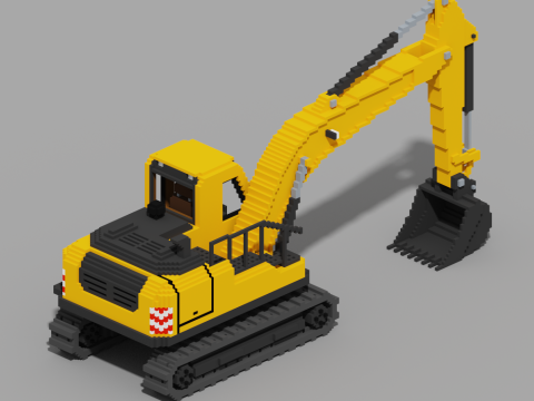 Voxel Excavator Modèle 3D