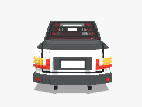 Voxel Limo Car Modèle 3D