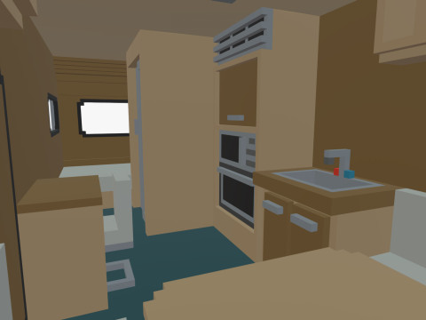 Voxel Caravan With SUV Tow 3Dモデル